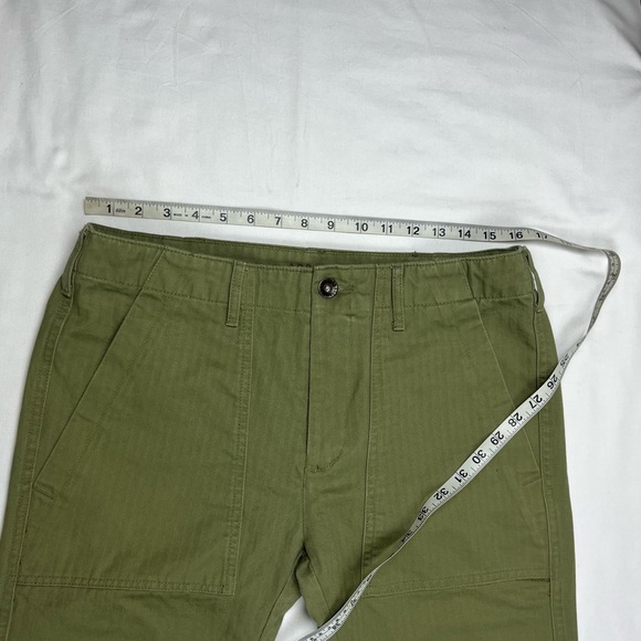 Arborwear Mens Pants 32 x 29 Herringbone Twill Green Straight Leg Utility A6 - Picture 11 of 13